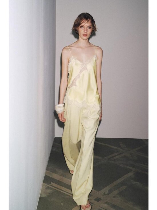 ZARA ZW COLLECTION LACE CAMISOLE TOP - Picture 2 of 9